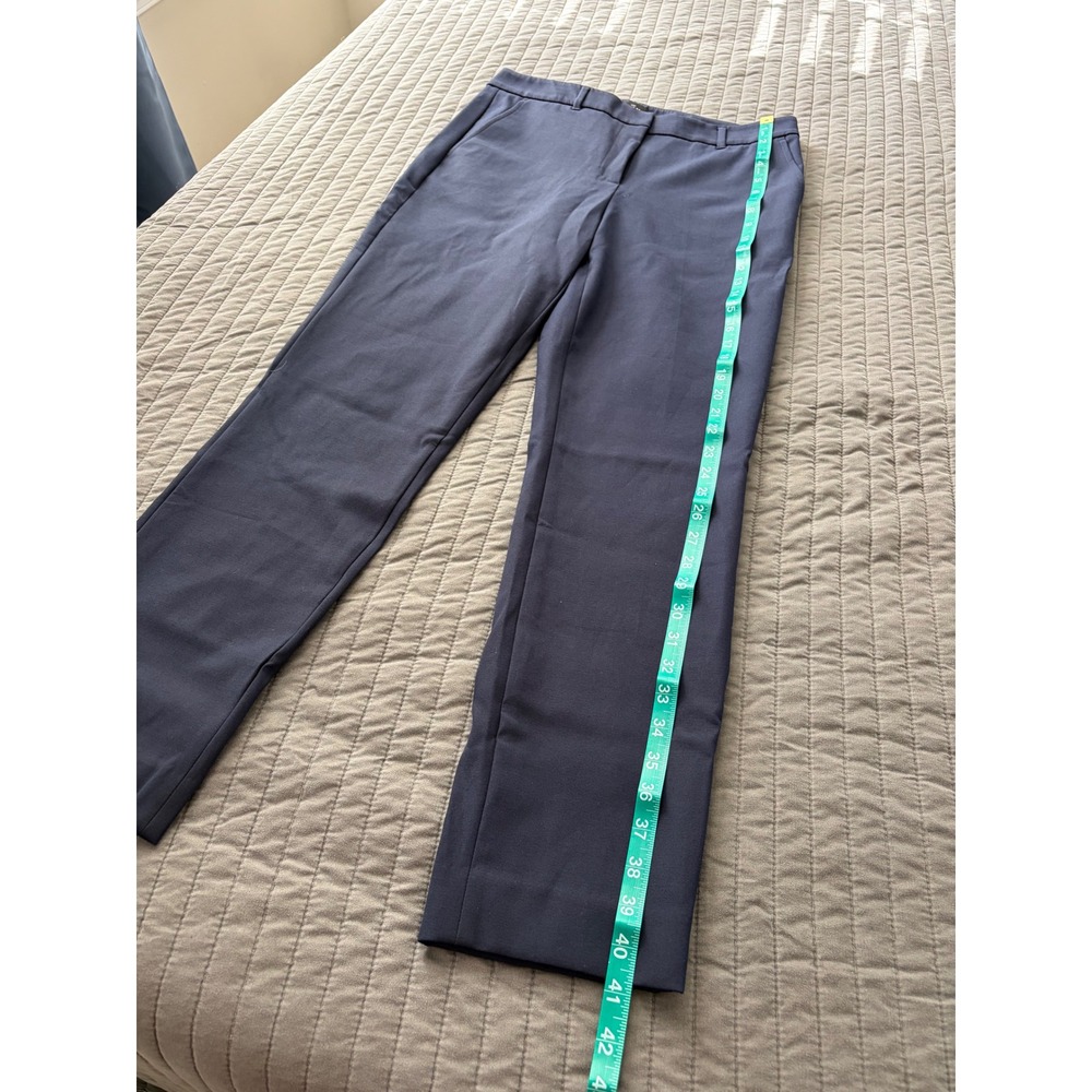 White House Black Market The Slim Ankle Pants Navy Blue‎ 10L Office Trousers - Picture 5 of 10